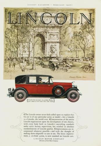 1927 Lincoln Ad-01