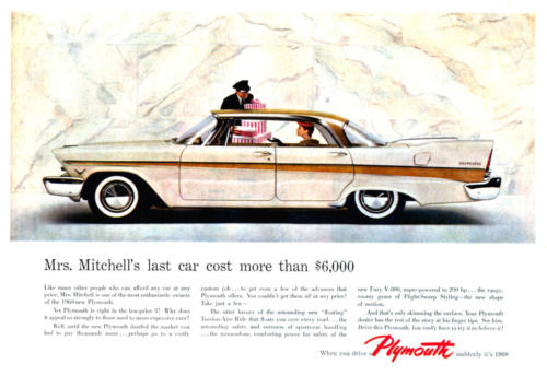 1960 Plymouth Ad-0a
